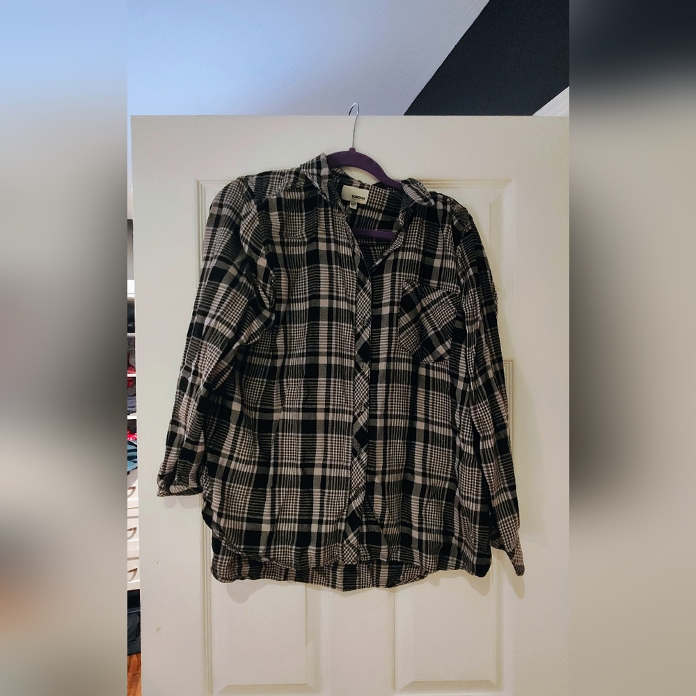 Sonoma Goods For Life Plaid Flannel Shirt - Size XL